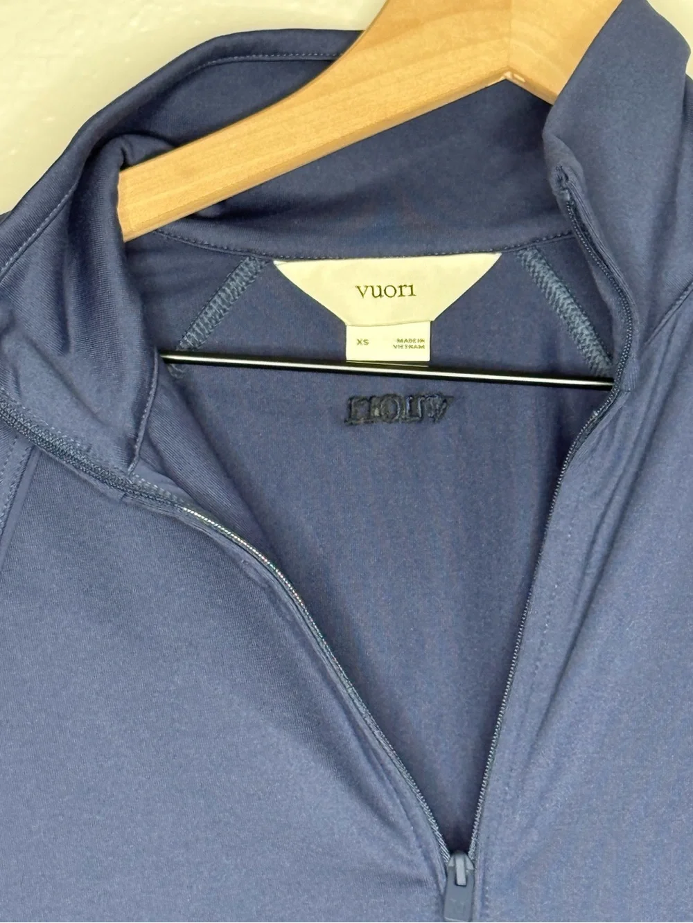 Vuori Women’s Sunday Track Jacket in Blue Coast, size XS NWT